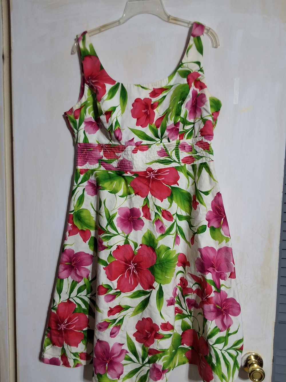 AGB Pink & Green Floral Summer Dress for Girls